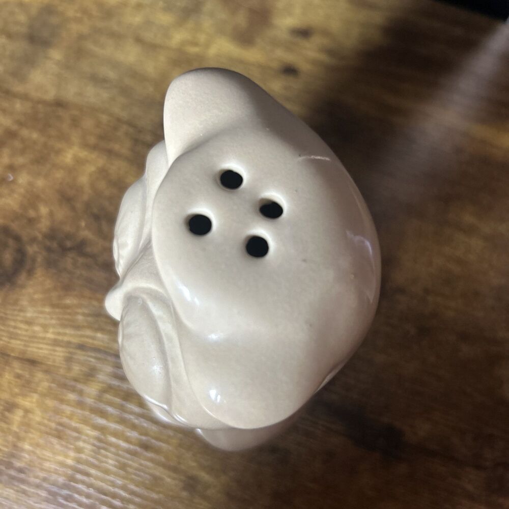 Vintage Ceramic Wise Owl Beige 5” For Sachet Potpourri Holder W/ Rubber Stopper - Picture 10 of 11